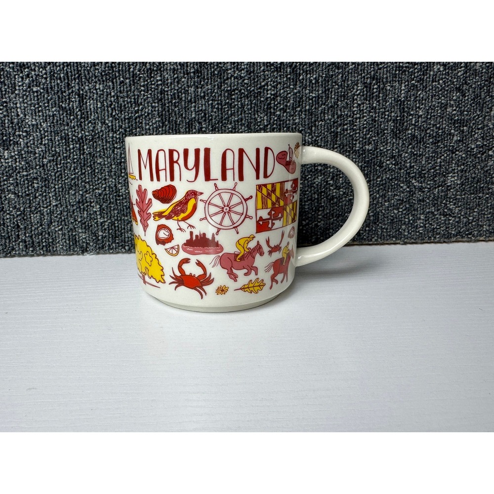 Starbucks Maryland Been There Series Mug Across the Globe 14oz Excellent